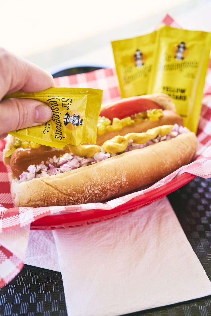 Sir Kensingtons Yellow Mustard Packette  Non-GMO  No Artificial Colors  No Artificial Flavors  Soy Free  Gluten Free  Vegan  15g Packette  Pack of 600