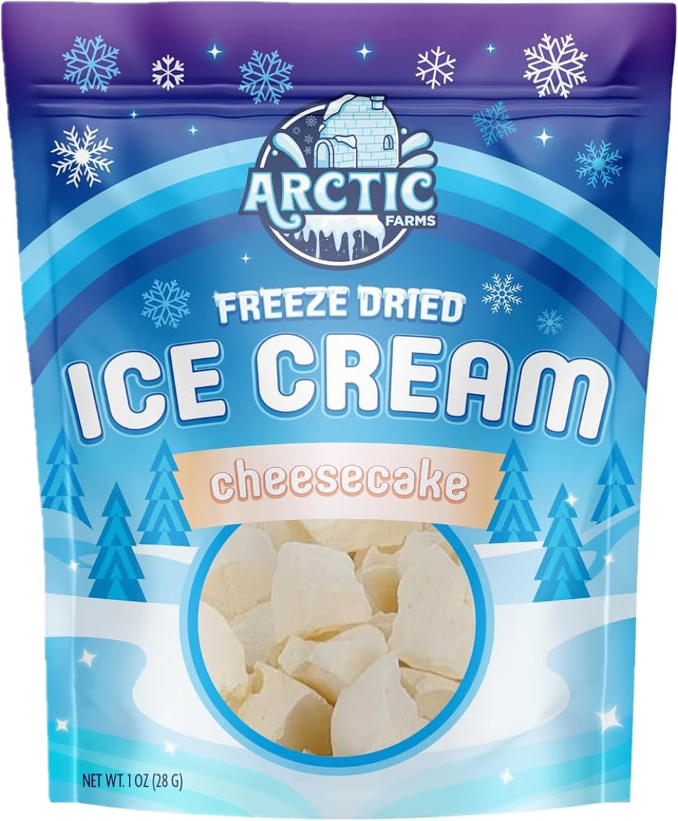 Arctic Farms Freeze Dried Ice Cream that Does Not Melt (Cheesecake)