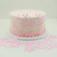 Gyufise 50Pcs Pink Edible Cupcake Cake Toppers Snowflake Cake Decorations For Christmas Winter Frozen Theme Party Supply Decorat