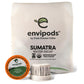 Fresh Roasted Coffee Organic Sumatra Decaf Envipods, Medium Roast, 12 Count, Compostable, USDA Organic, Kosher