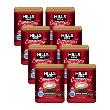 Hills Bros. Flavor Coffee (Sugar-Free Double Mocha, 12 Ounce (Pack of 8)
