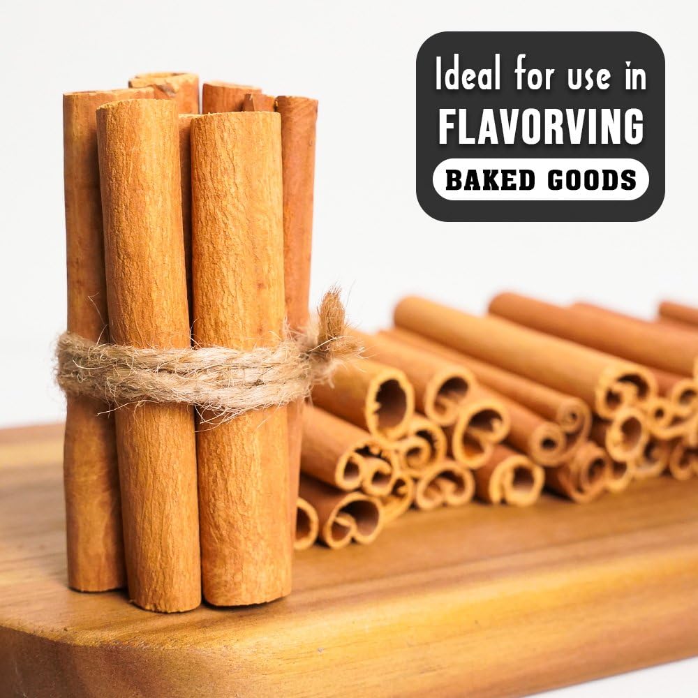 Cinnamon Stick 5.3 Oz (150G), Saigon Cinnamon Sticks Bulk, 100% Raw Organic Cinnamon Sticks, Pure Cinnamon Spice From Vietnam, C