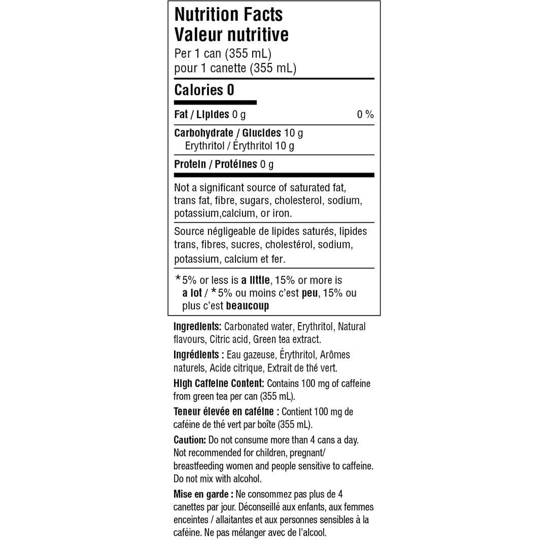 No Sugar Company No Sugar Joyburst Energy Drink, 0 Calorie, Sugar Free, Peach Mango, 12 Packs