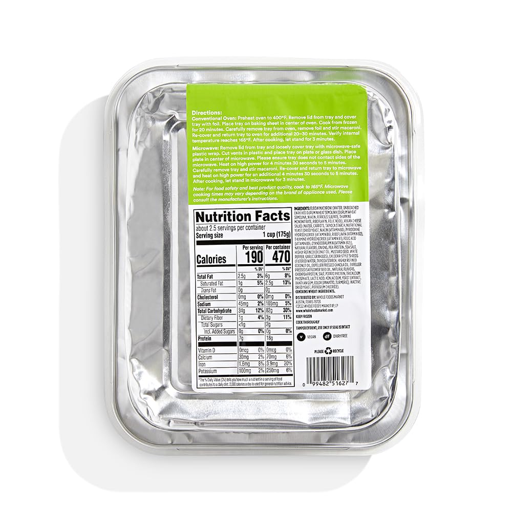 365 By Whole Foods Market, Vegan Macaroni & Cheese, 15 Ounce