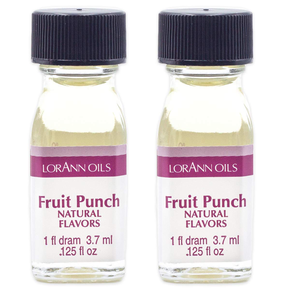 LorAnn Fruit Punch Flavor, 1 dram bottle (.0125 fl oz - 3.7ml - 1 teaspoon) - 2 Pack