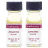 Lorann Amaretto Ss Flavor, 1 Dram Bottle (.0125 Fl Oz - 3.7Ml - 1 Teaspoon) - 2 Pack