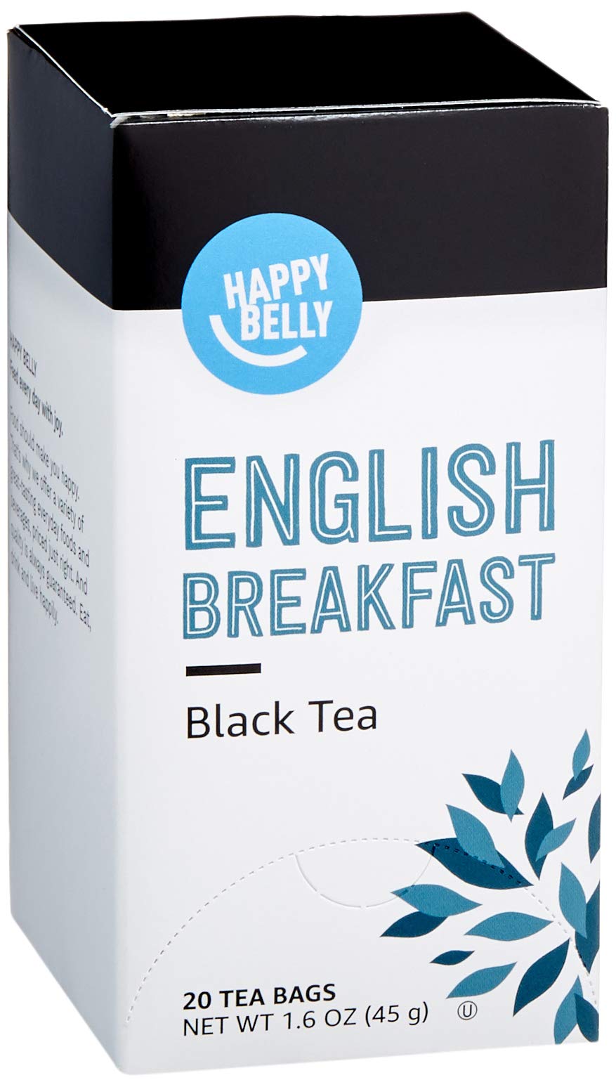 Happy Belly English Breakfast Tea Bags - 20 Count (Pack of 1)