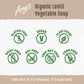 Amy’S Soup, Vegan Lentil Vegetable Soup, Gluten Free, Made With Organic Vegetables, Canned Soup, 14.5 Oz (12 Pack)