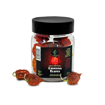 G GT LEAF Whole Dried Carolina Reaper Chili Peppers, 8 Count, Bonus Peppers, Color A3019