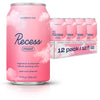 Drink Recess Inc. Magnesium Supplement Drink, Strawberry Rose, 12 Fl Oz, Pack of 12