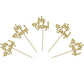 24 Gold Glitter Oh Baby Cake Cupcake Toppers Picks For Wedding Birthday Baby Shower Party Decorations