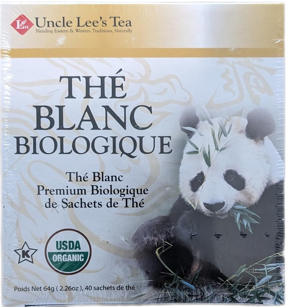 Uncle Lees Tea Organic White Tea, 40 Tea Bags, 2.26 oz, Model TH-UL0063