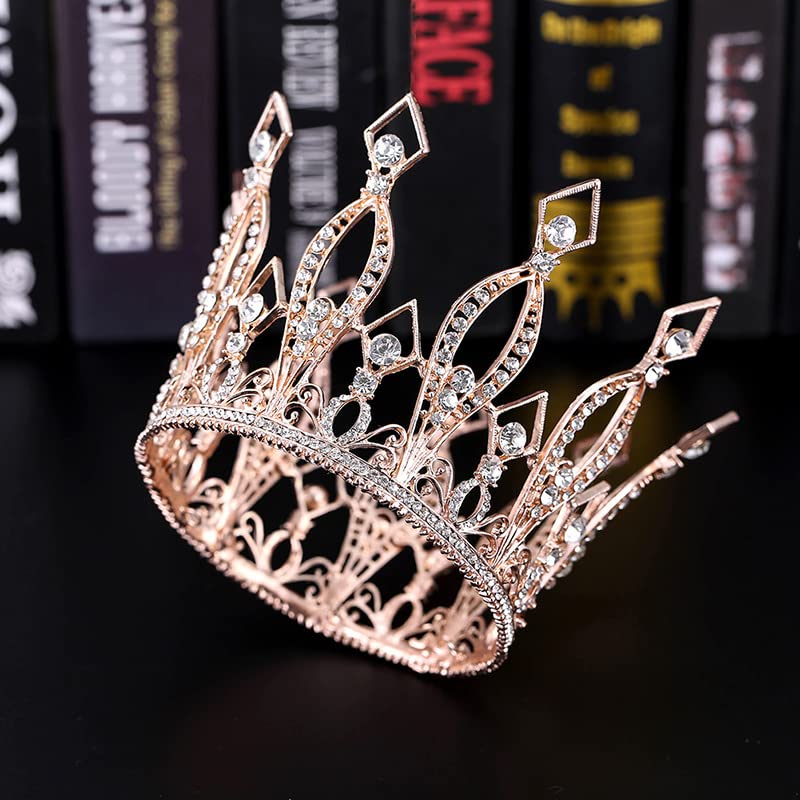 Rhinestone Crown Cake Topper Birthday Party Wedding Decor Supply For Women Lady Girl Bridal Wedding Themed Baby Shower Decoratio