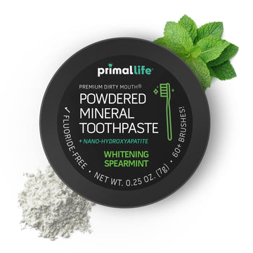 Primal Life Organics - Dirty Mouth Toothpowder, Activated Charcoal Tooth Cleaning Powder, Essential Oils With Kaolin & Bentonite