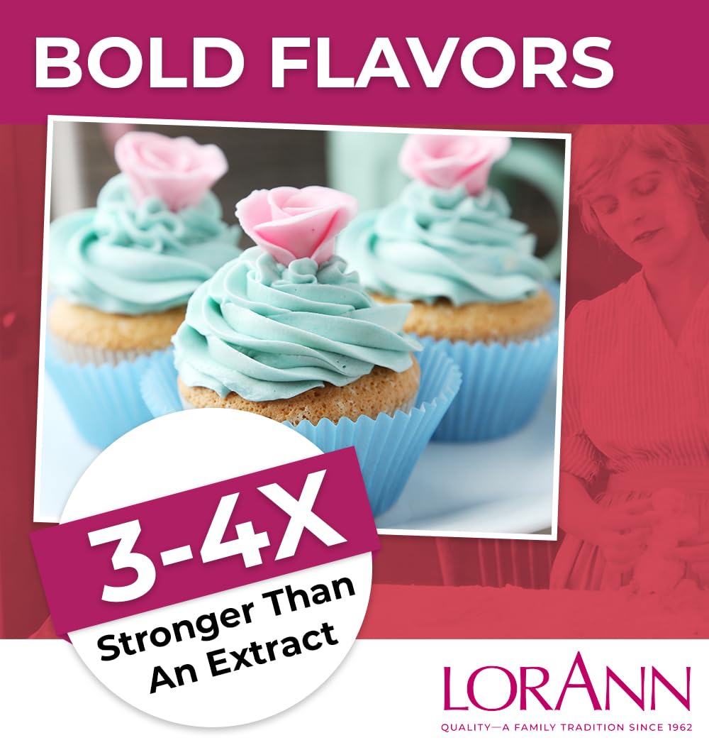 LorAnn Oils Super Strength Flavoring - Bubble Gum - 1 Fl Oz - 4X Stronger Than Extracts - Ideal for Candy Making and Baking