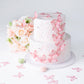 50Pcs Edible Pink Butterfly Cupcake Toppers Edible Wafer Paper butterfly Decorations for Women Girls' Happy Birthday Cake Topper