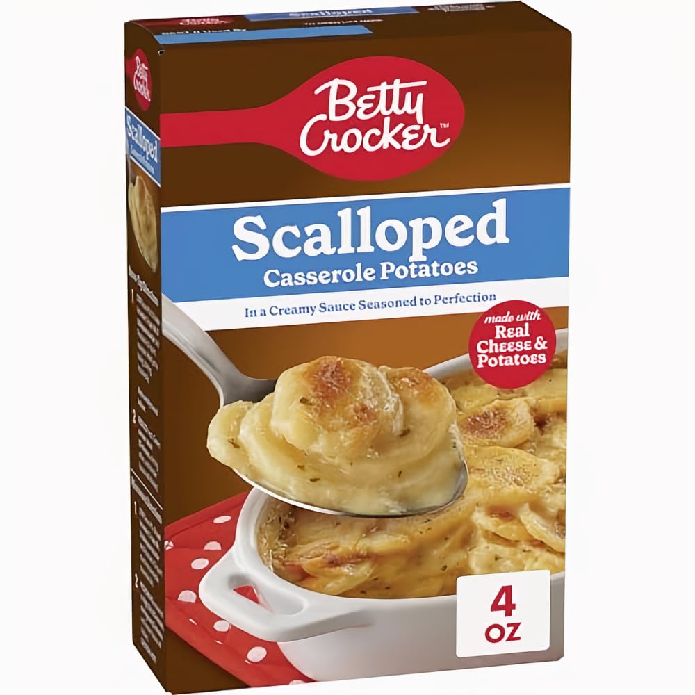 Betty Crocker Scalloped Casserole Potatoes Made with Real Cheese (Pack of 2)