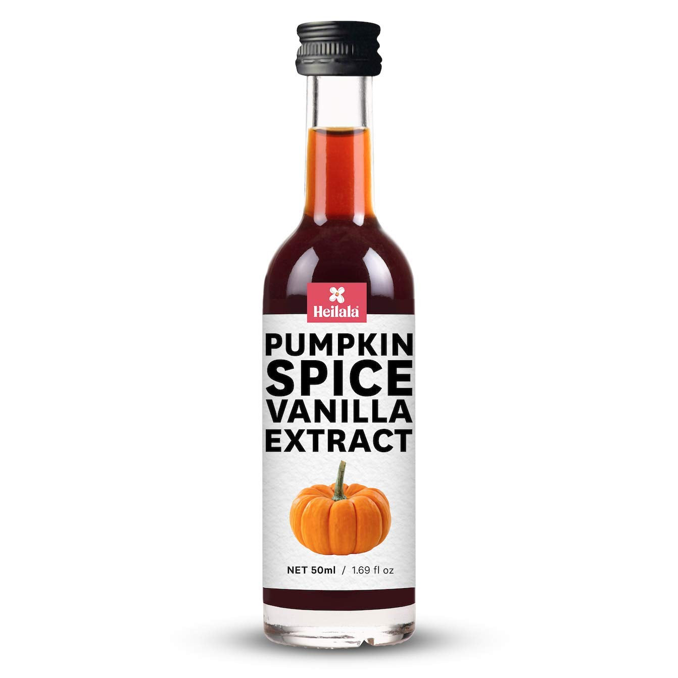 Heilala Pumpkin Spice Vanilla Extract, 1.69 fl oz - Pure Vanilla Infused for Baking, Desserts, and Drinks