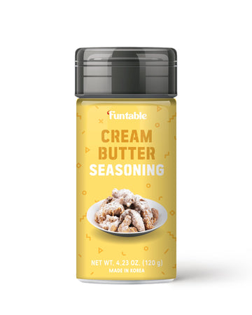 Funtable Cream Butter Seasoning (4.2Oz) - Sweet & Creamy Butter Flavor Powder, Easy To Use Perfect Seasoning For Chicken, Nugget