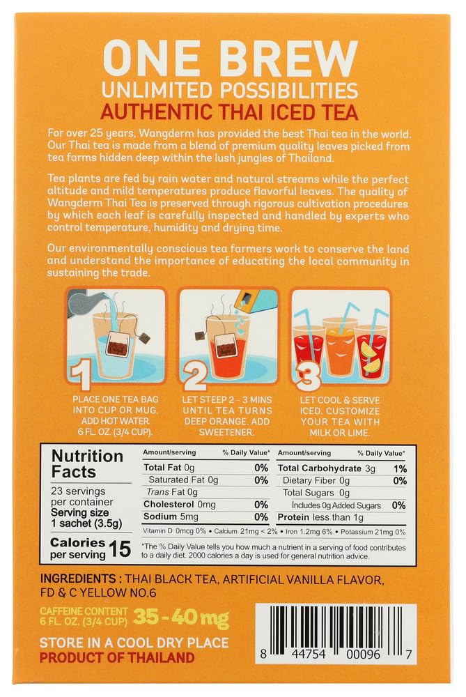 Authentic Thai Iced Tea Flavored Black Tea - Pack Of 3