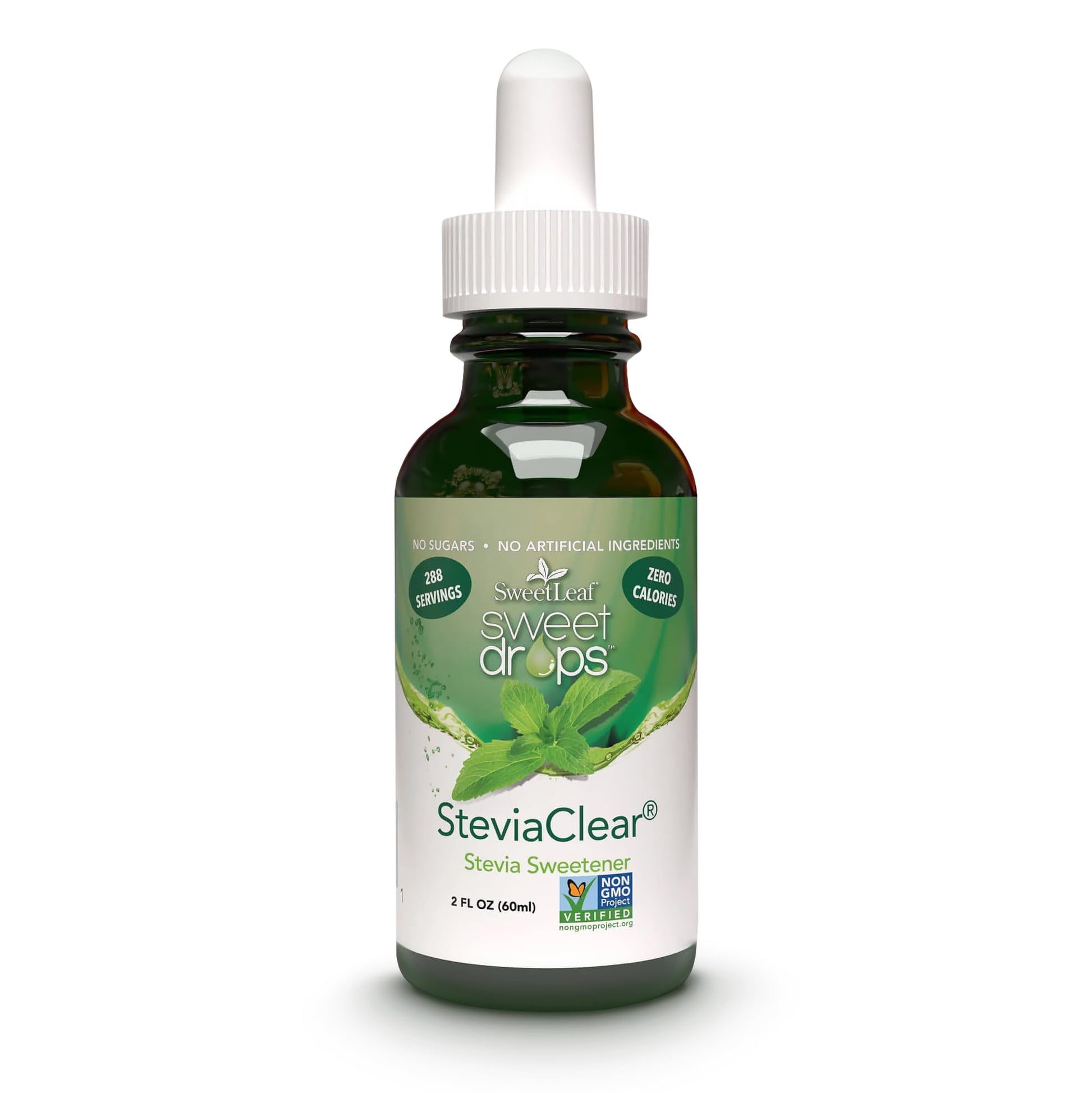 SweetLeaf Flavored Stevia Liquid Sweetener, Organic, Zero Calorie, Gluten Free, 2 Fl Oz (Pack of 1)