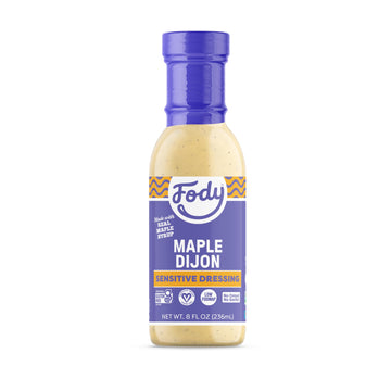 Fody Foods Vegan Maple Dijon Salad Dressing Pack Low Fodmap Certified, Sensitive Recipe, Keto, Gut & IBS Friendly, Non GMO, 8 Ou