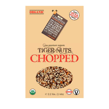 TIGER NUTS - CHOPPED(2.2 lbs), Gluten Free, Dairy-free, High Fiber,(Product comes shrink wrapped, labelled and without outer box