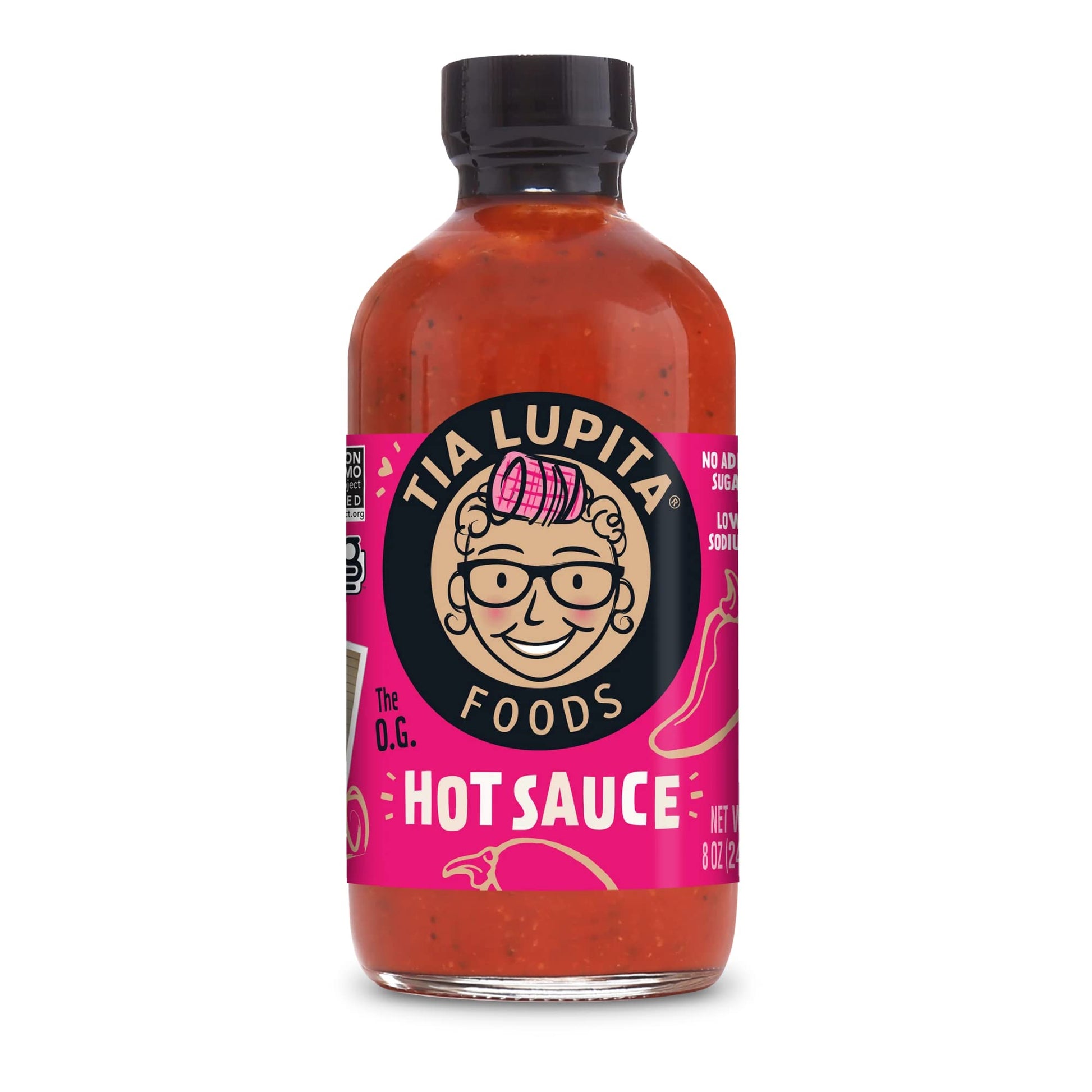 Tia Lupita Hot Sauce  8 Oz X 1 Bottle  Flavorful Heat Medium Spice Smoky With Hints Of Sweetness  Gluten Free Non Gmo Sugar Free