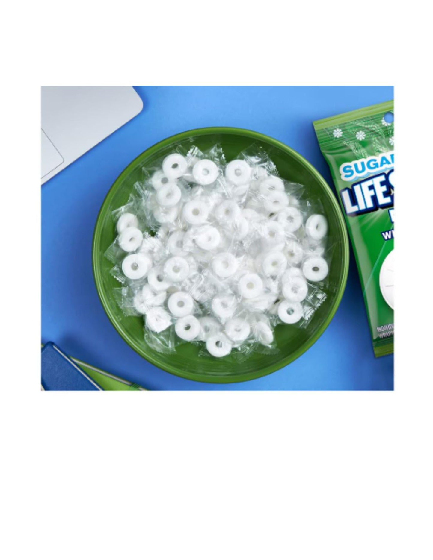 Sugar Free Lifesavers Wintgreen Mints Pack - 2 Bags Life Savers Wint O Green - 2.75Oz Each | Packaged By Leathnu Foundry (2 Wint