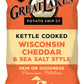 Kettle Cooked Potato Chips By Great Lakes Value Pack Bundled By Superdeals | 1.375 Oz Bag | Wisconsin Cheddar | Pack Of 12 With