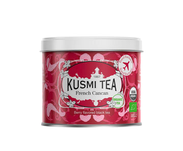 Kusmi Tea - French Cancan - Organic Black Tea - Berry Flavored Black Tea - Natural Red Fruit Flavours - Flavourful, Caffeinated 