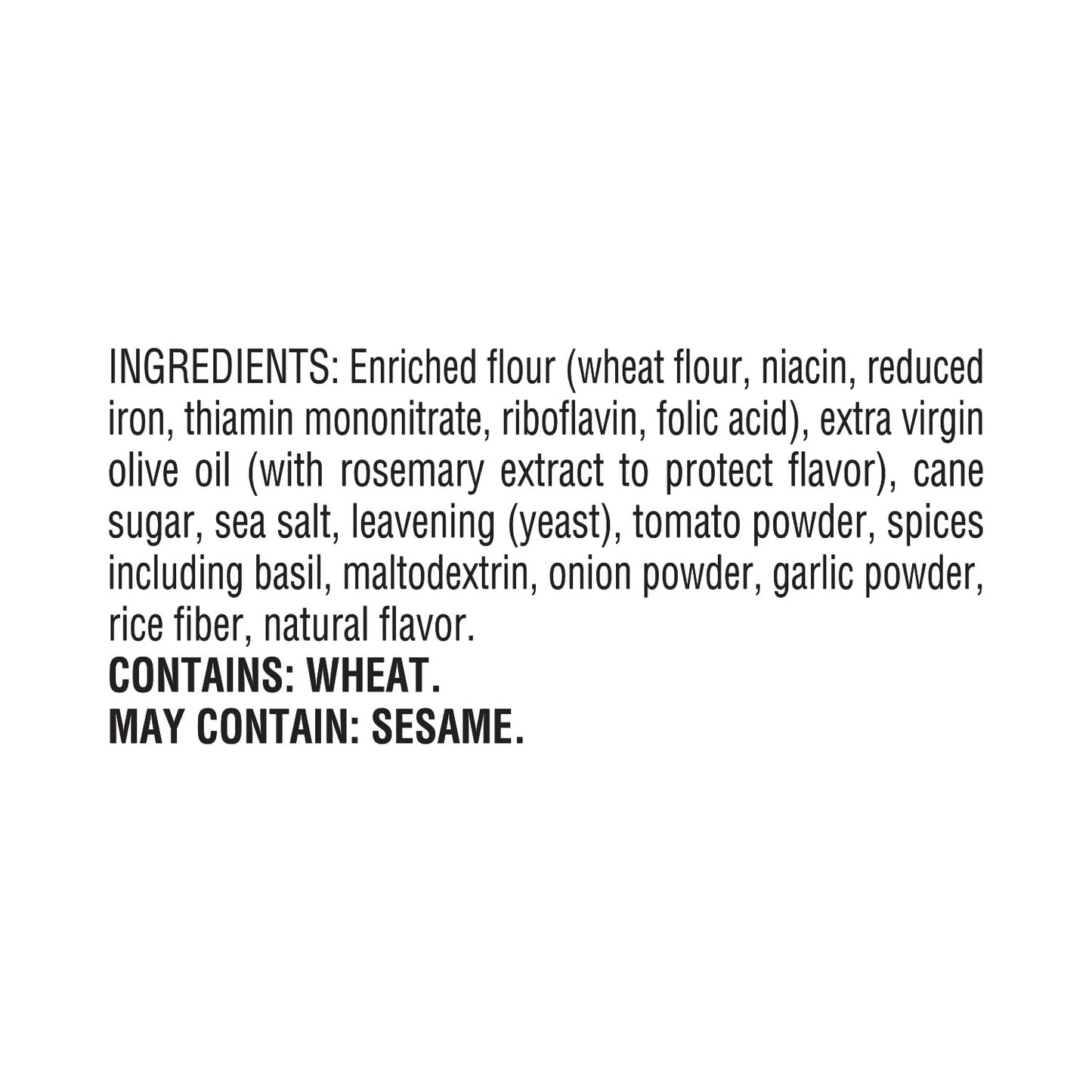 La Panzanella Tomato and Basil Bruschetta Crackers - Italian-inspired Toasts, Made with Non-GMO Project Verified Ingredients, Fo