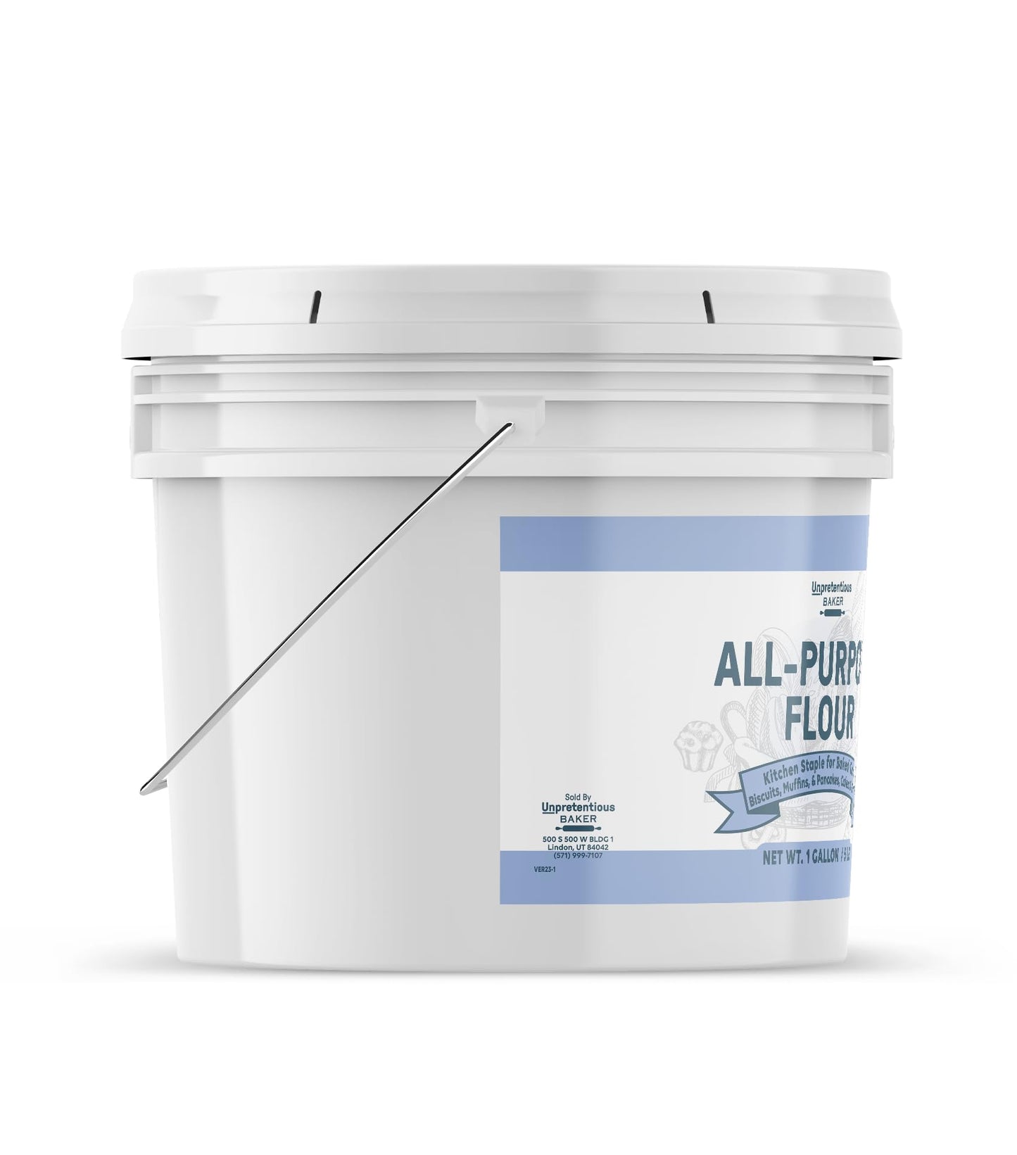 Unpretentious All-Purpose Flour (1 Gallon), Baking, Thickening, Made In The Usa