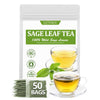ULTHMOK Premium Sage Tea Bags, 100% Natural, Caffeine Free, 50 Count