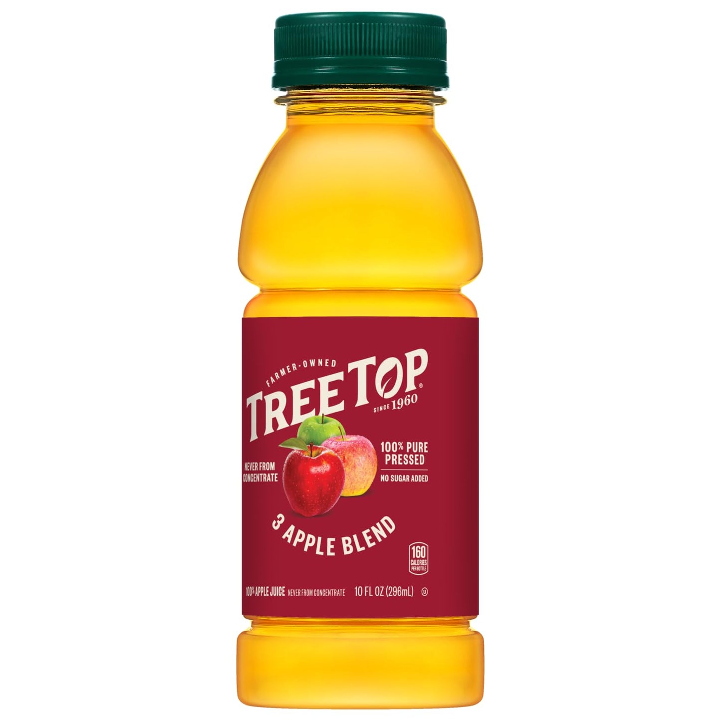 Tree Top 100% Pure Pressed 3 Apple Blend 100% Apple Juice, 10 Fl Oz (Pack Of 24)