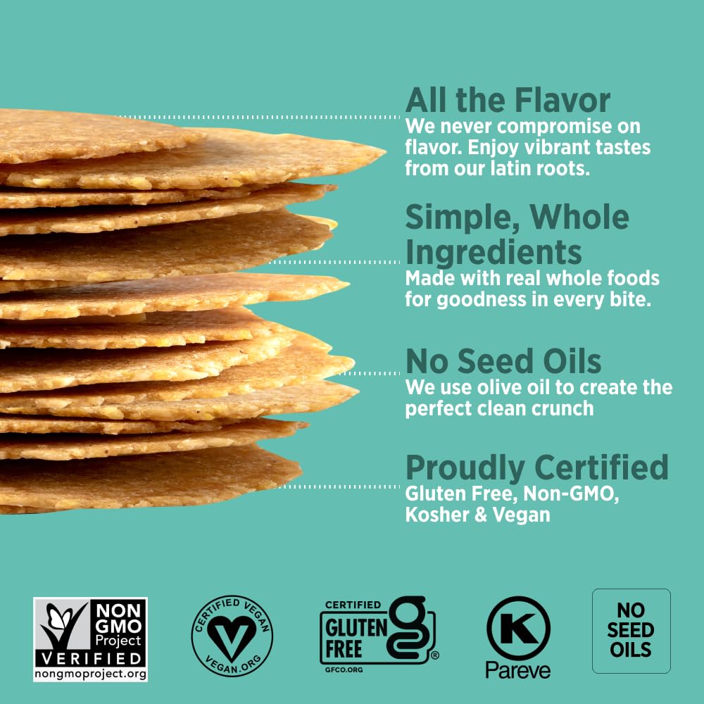 Craize Everything Crisps | Gluten Free, Vegan, Kosher, Toasted Corn Crackers | 6 pack, 4 oz each