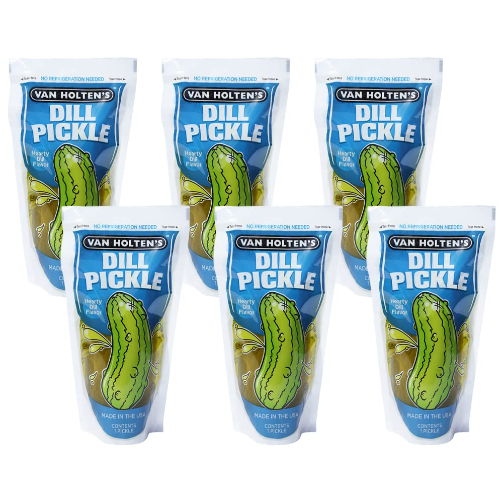 Van Holten'S Pickles - Jumbo Dill Pickle-In-A-Pouch - 6 Pack