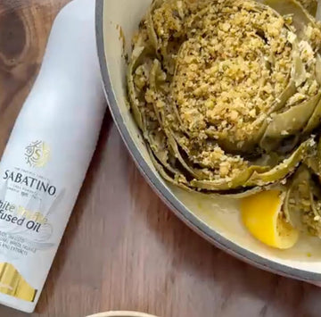 Sabatino White Truffle Oil Spray - All-Natural Premium Italian White Truffle-Infused Olive Oil, Gourmet Finishing Oil For Pasta,