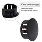 Suiwotin 30Pcs 22Mm (087) Black Hole Plugs Plastic Flush Type Hole Plugs Snap In Locking Hole Tube, Furniture Fencing Post Pipe