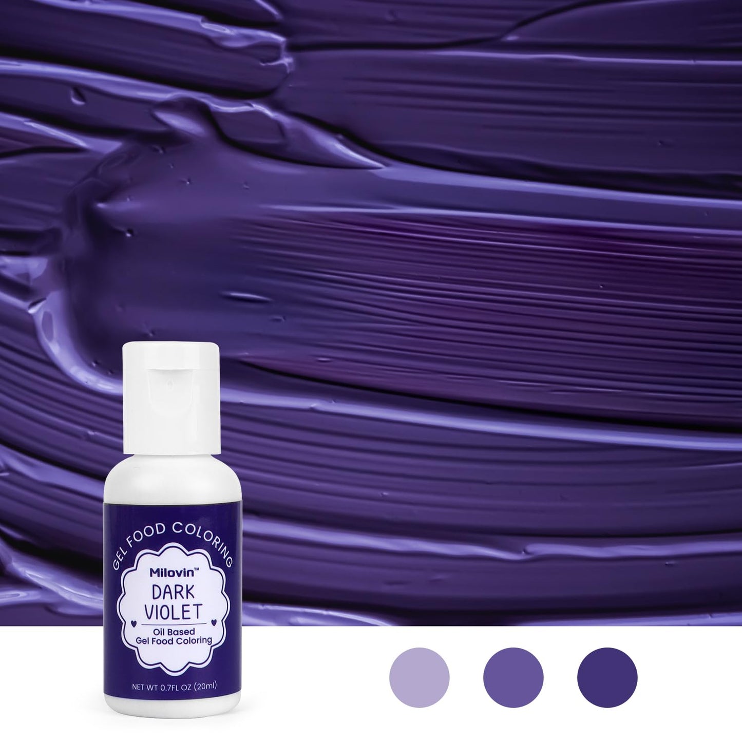 Oil Based Food Coloring For Chocolate, 20Ml Edible Violet Oil Based Food Coloring Gel For Cake Decorating, Sugar, Candy Melts, B