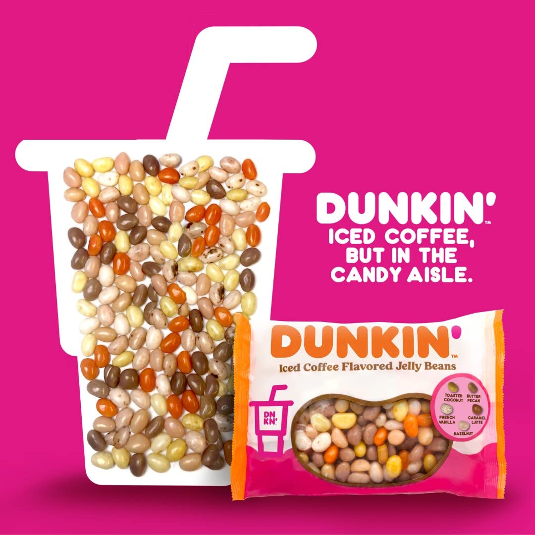 Dunkin' Iced Coffee Flavored Jelly Beans, 2 Pack