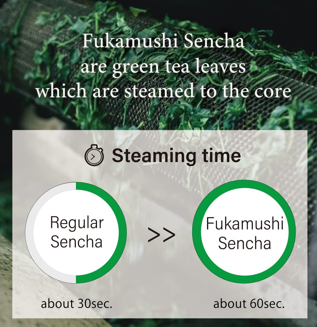 Fukamushi Sencha Green Tea 180g/ 6.3oz Loose leaf [Value pack] from Kakegawa Shizuoka Japan | Japanese Tea KIMIKURA