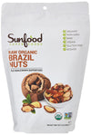 Sunfood Superfoods Raw Organic Brazil Nuts, Unsalted, Vegan, 8 oz Bag