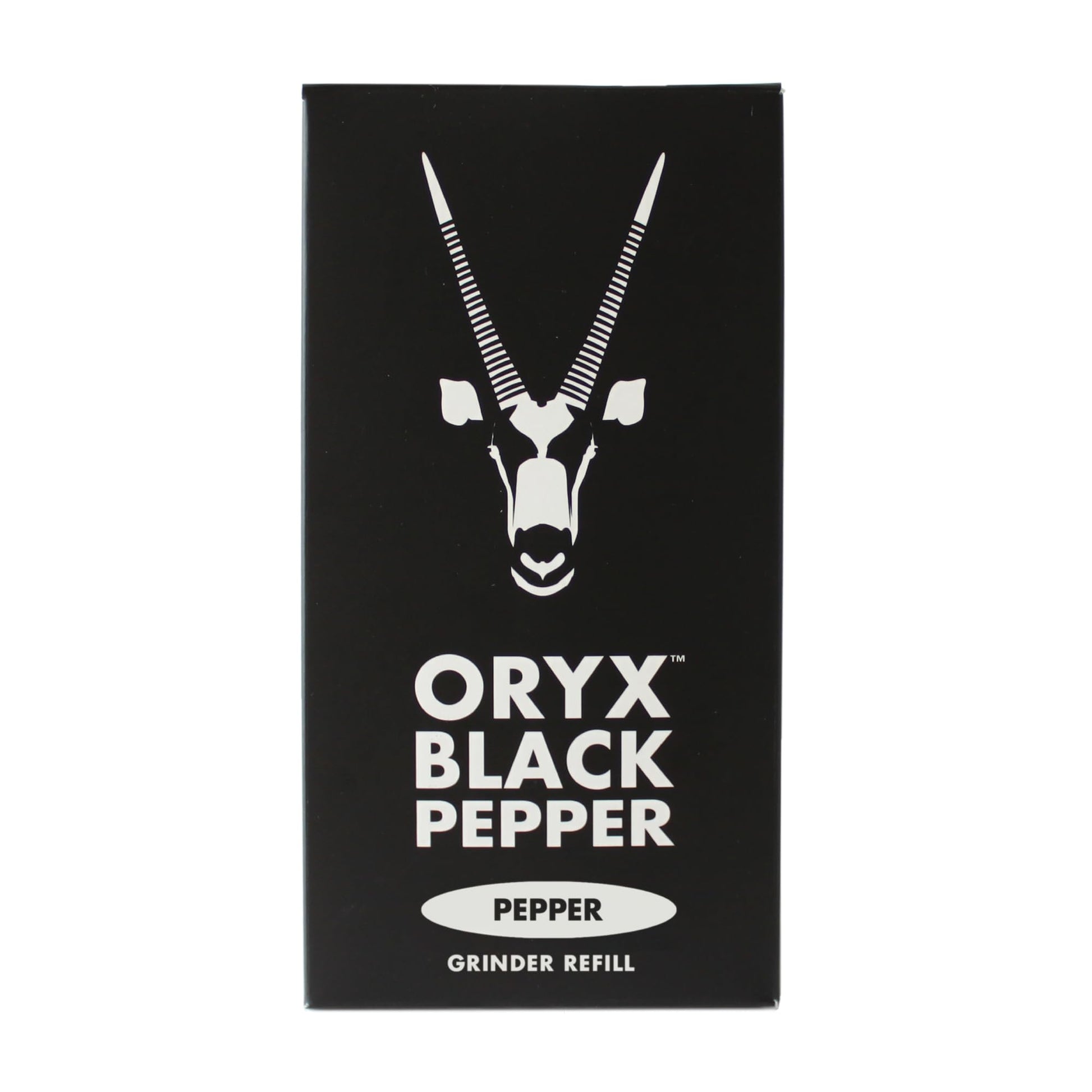Oryx Black Pepper Refill Box - Premium Whole Black Peppercorns - 3.52oz - Refillable for Oryx Pepper Grinder - Naturally Organic