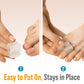 Toe Separators Hammer Toe Straightener - 4-Pack Pinky Toe Toe Spacers - Gel Spreader - Correct Crooked Toes - Bunion Corrector A