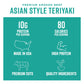Chefs Cut Beef Jerky, Teriyaki, High Protein Snack, 10g Protein, 80 Calories, Gluten Free, 2.5 Ounce (Pack of 8)