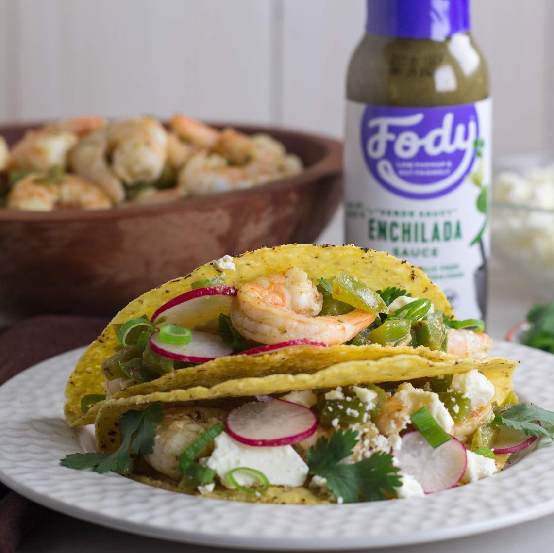 Fody Foods Vegan Green Enchilada Sauce Marinade, Tomatillo Avocado Oil, Low Fodmap Certified, No Msg, Gut & Ibs & Keto Friendly,