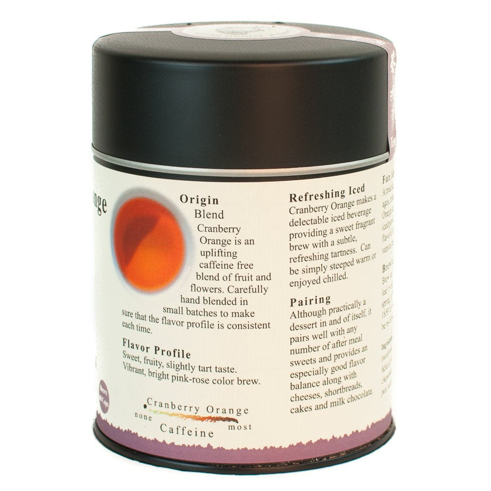 The Tao of Tea Cranberry Orange Herbal Tea, 4 Ounce Tin, Model COMINHKG026739