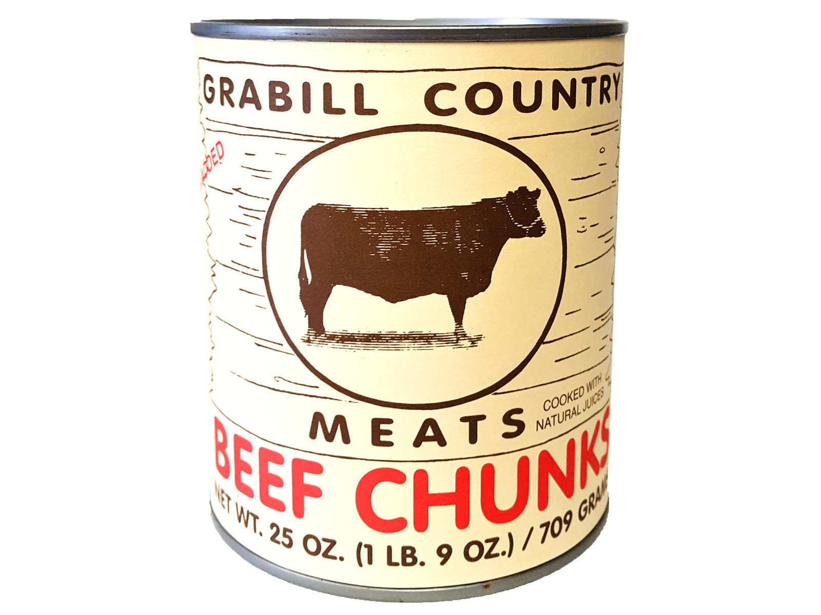 Grabill Country Meats Canned Beef Chunks  Favorite Amish Food  25 Oz. (Pack Of 3)