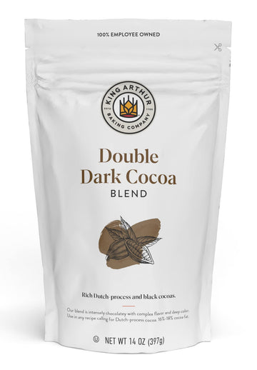 King Arthur Double Dark Cocoa Powder Blend, Perfect for Baking, 14oz